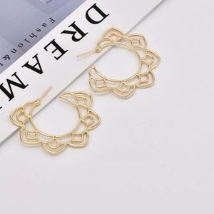 °Big beautiful Hooped Lotus earrings